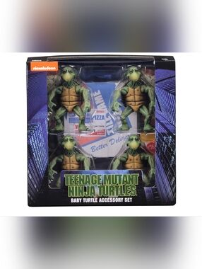 NECA TMNT (1990 Movie) 1/4 Scale Action Figures-Baby Turtles Set